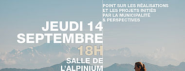 Réunion publique le 14 septembre - Présentation du bilan de mi-mandat