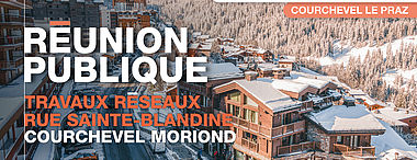 Réunion publique travaux de réseaux à Courchevel Moriond